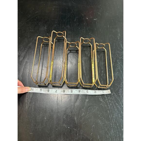 Test Tube- Bud Vase- Metal Decor MCM frame- frame only- some rust and wear - Picture 2 of 5